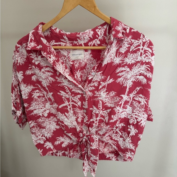 Vintage Hawaiian american eagle top - Picture 1 of 2